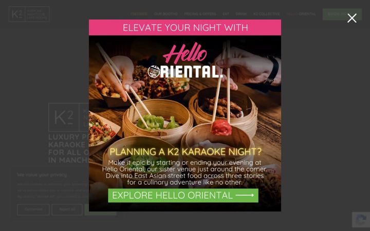 Screenshot of k2karaoke.com