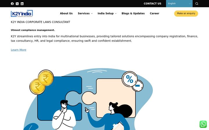 Screenshot of k2yindia.com