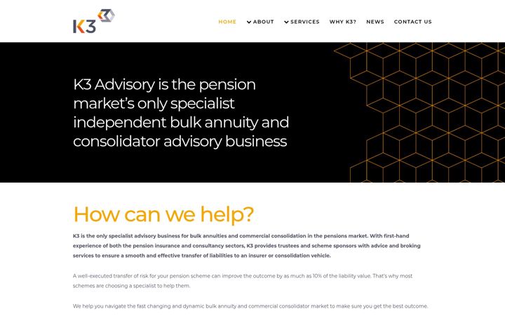 Screenshot of k3advisory.com