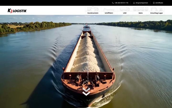Screenshot of k3logistik.de
