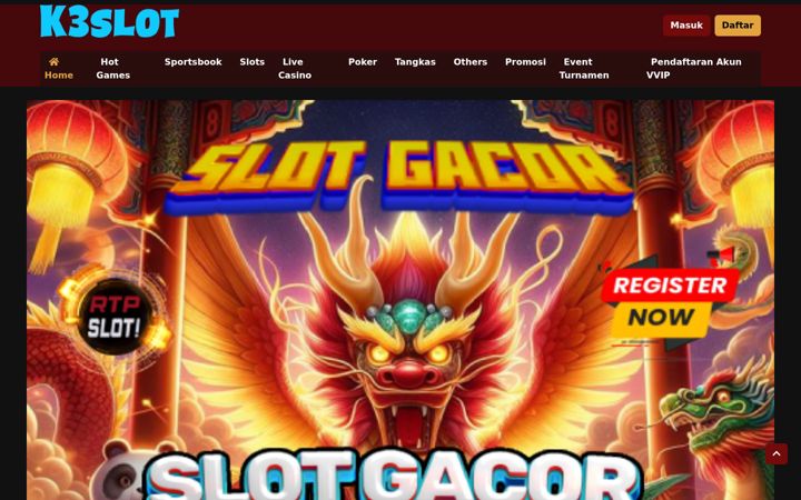 Screenshot of k3slot.net