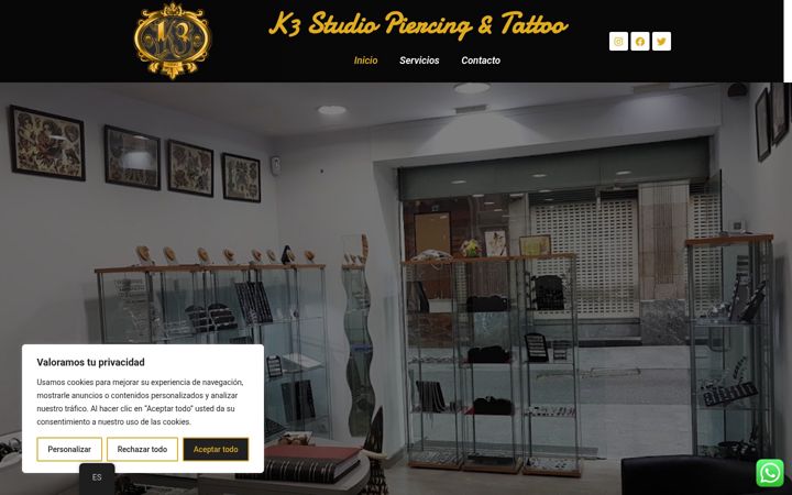 Screenshot of k3studio.es