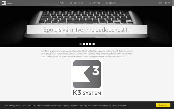 Screenshot of k3system.com