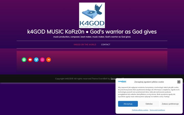Screenshot of k4god.pl