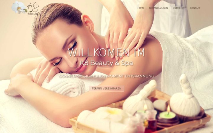 Screenshot of k8-beauty-spa.de