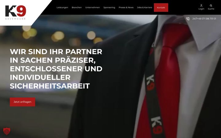Screenshot of k9-save-house.de
