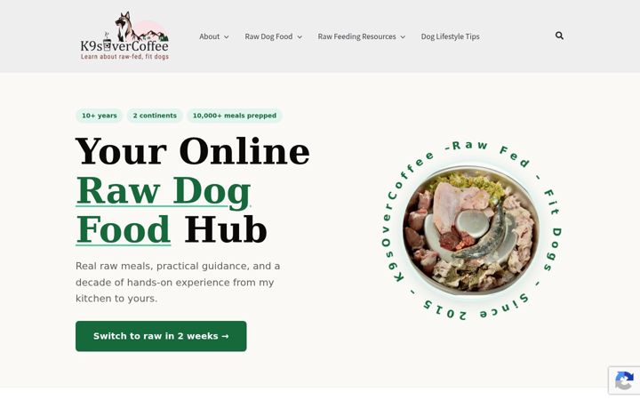 Screenshot of k9sovercoffee.com