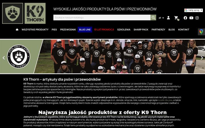 Screenshot of k9thorn.pl