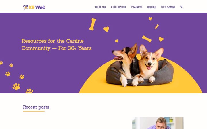 Screenshot of k9web.com