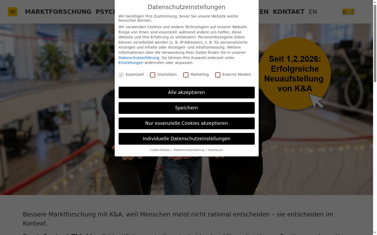 Screenshot tal-banner tal-kunsens muri qabel kwalunkwe interazzjoni