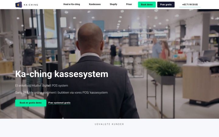 Screenshot of ka-ching.dk