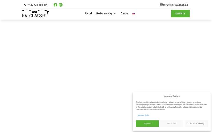 Screenshot of ka-glasses.cz