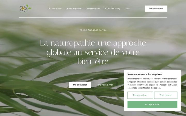 Screenshot of ka-naturopathe.fr