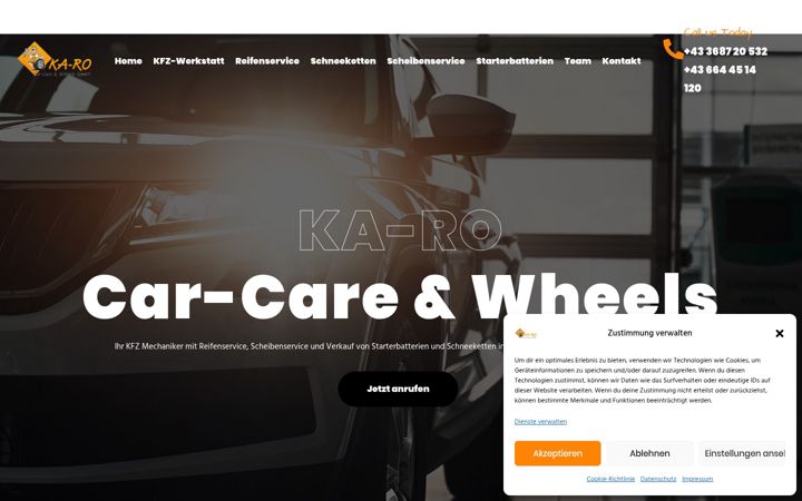 Screenshot of ka-ro.at