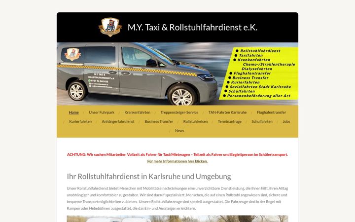 Screenshot of ka-rollstuhlfahrdienst.de