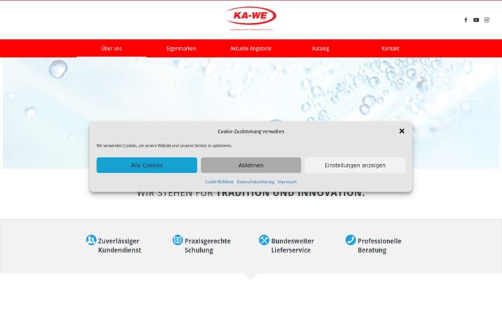 Screenshot of ka-we.de