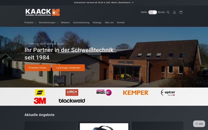 Screenshot of kaack-gmbh.de