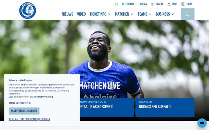 Screenshot of kaagent.be