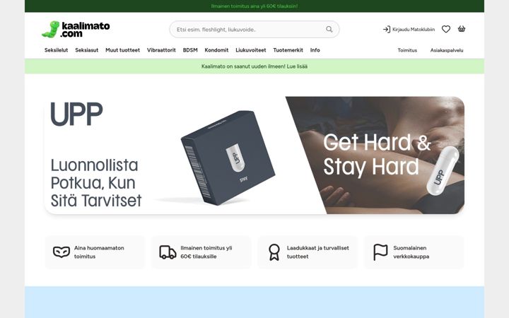 Screenshot of kaalimato.com