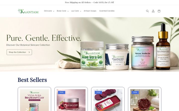 Screenshot of kaantam.com