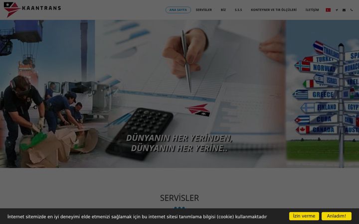 Screenshot of kaantrans.com