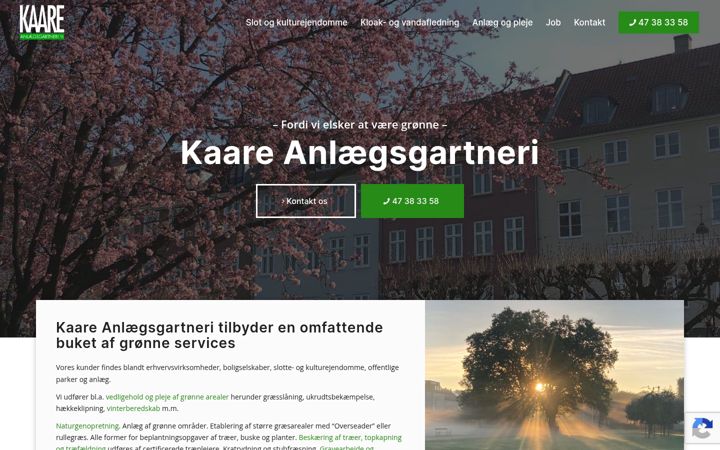 Screenshot van kaare-anlaeg.dk