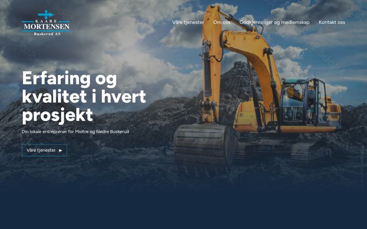Ekraanipilt saidist kaaremortensenbuskerud.no