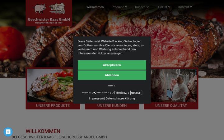 Screenshot of kaas-fleischgrosshandel.de