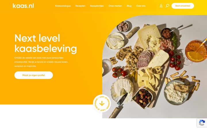 Screenshot of kaas.nl