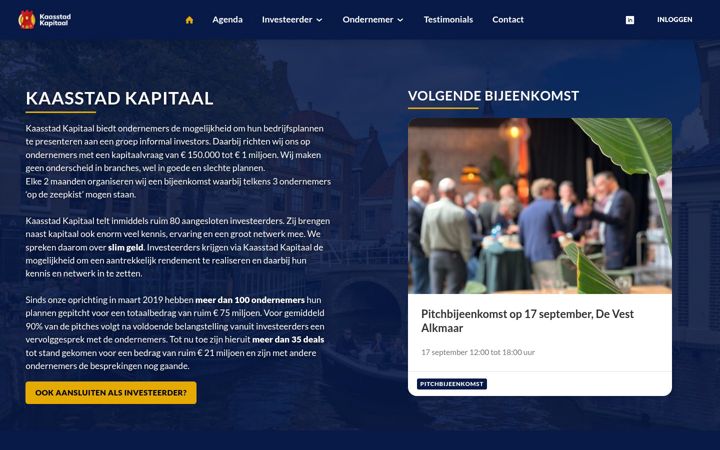 Screenshot of kaasstad-kapitaal.nl