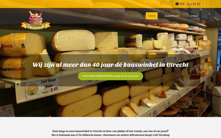 Screenshot of kaasvat.nl