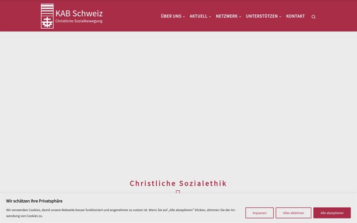 Screenshot of kab-schweiz.ch