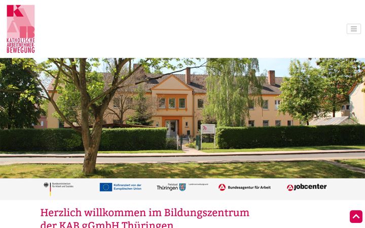 Screenshot of kab-thueringen.de