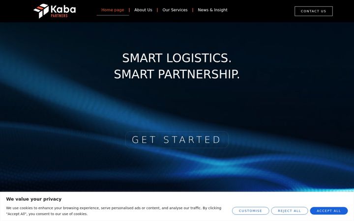 Screenshot of kaba-partners.com