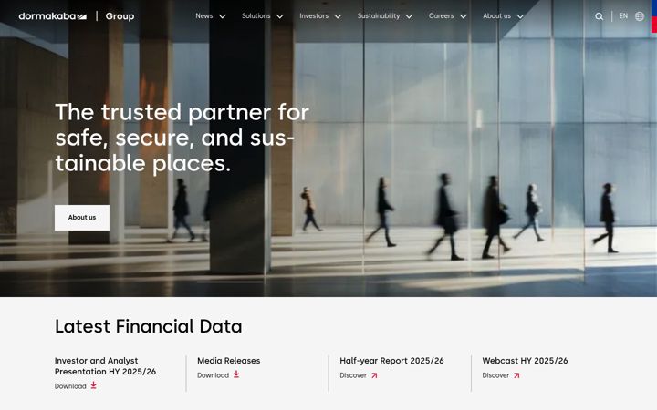 Screenshot of kaba.com
