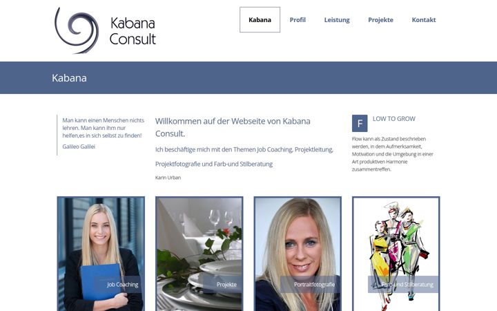 Screenshot of kabana-consult.de