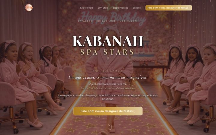 Screenshot of kabanahspa.com.br
