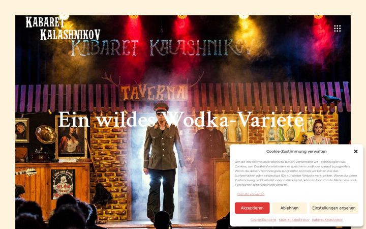 Screenshot of kabaret-kalashnikov.com