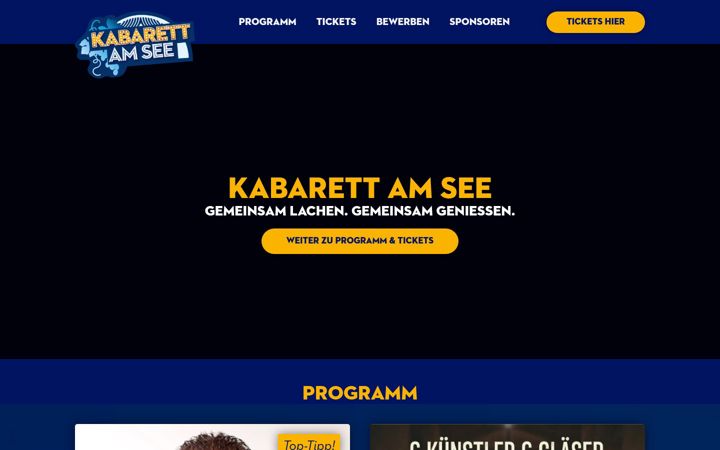 Screenshot of kabarett-am-see.at