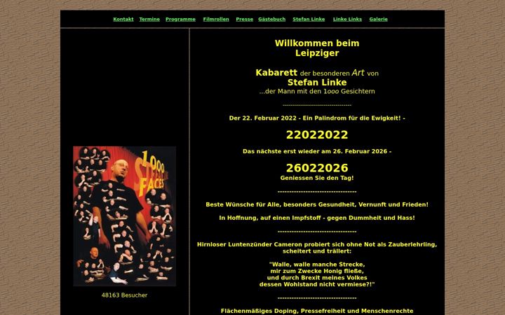 Screenshot of kabarettlinke.de