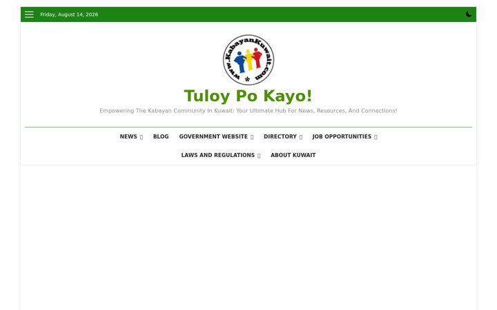 Screenshot of kabayankuwait.com