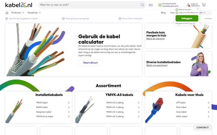 Screenshot of kabel24.nl