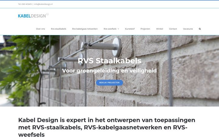 Screenshot of kabeldesign.nl