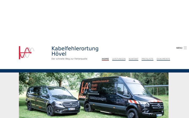 Képernyőkép: kabelfehlerortung-hoevel.de