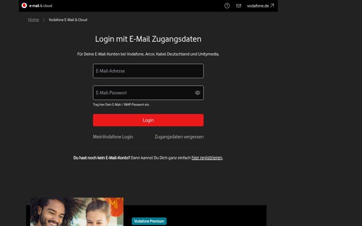 Screenshot of kabelmail.de