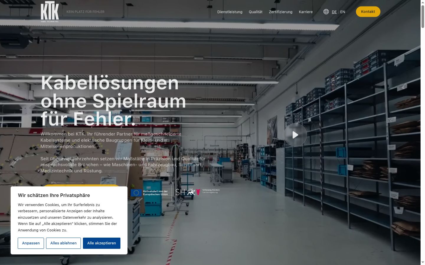 Skjermbilde av samtykkebanneret slik det vises før noen interaksjon