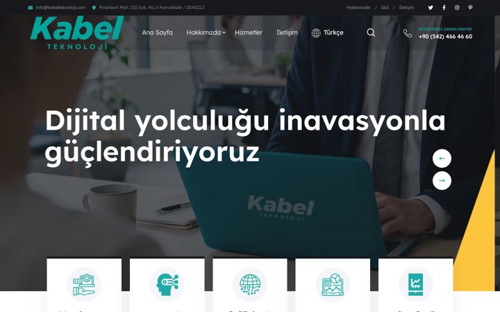 Screenshot of kabelteknoloji.com