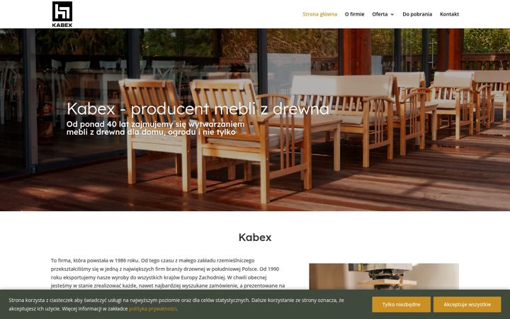 Screenshot of kabex.com.pl