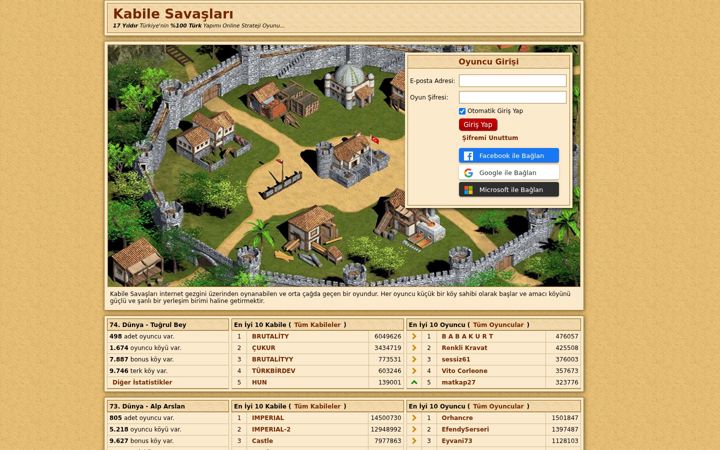 Screenshot of kabilesavaslari.com