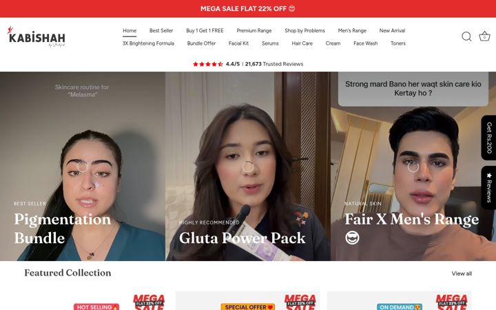 Screenshot of kabishah.com